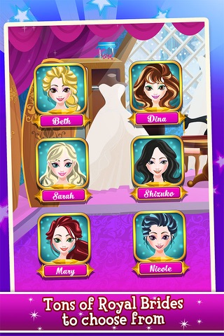 Princess Wedding Tailor Salon - fashion makeover dress up & makeup spa girl games! screenshot 3