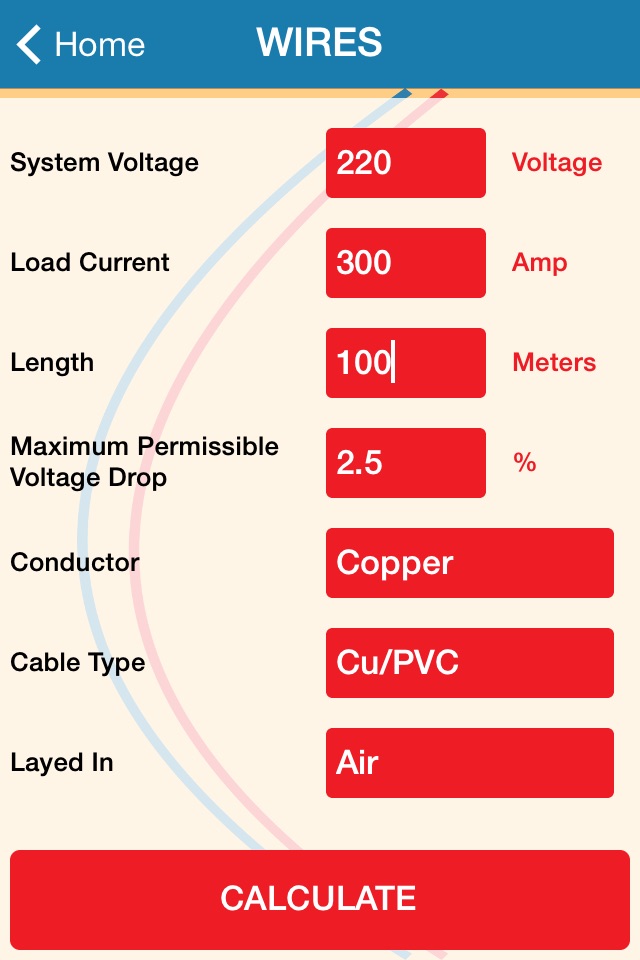 Cable Size Calculator screenshot 3