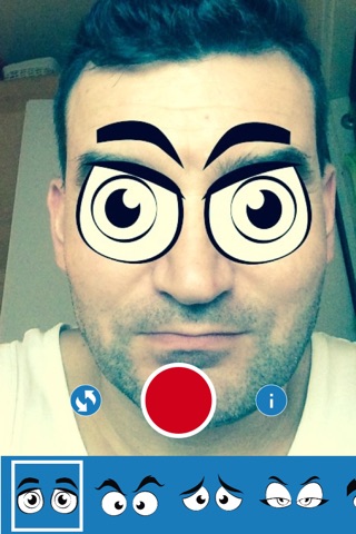 iEye - Funny Cartoon Eyes Camera screenshot 4