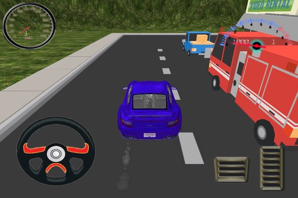 Cardboard City Sport Car Drive screenshot 2
