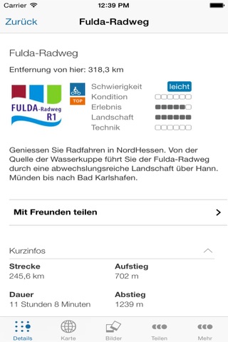 Fulda - Radweg R1 screenshot 3