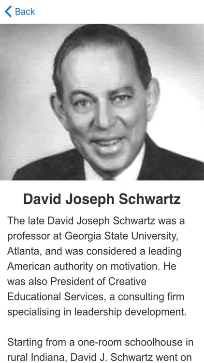 Magic Of Thinking Big Meditations David Schwartz