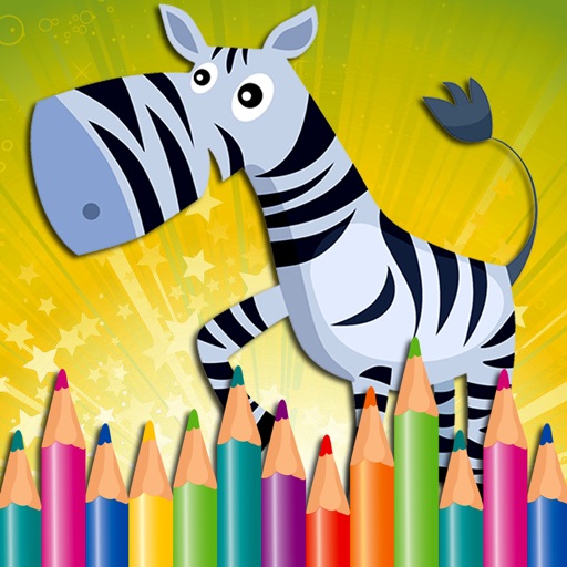 Zoo Animals Coloring Book for Kids Game