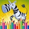 Zoo animals coloring book for kids game