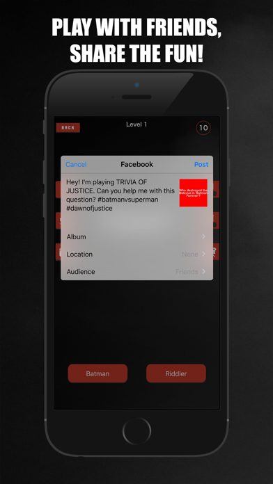 How to cancel & delete Trivia of Justice - Quiz game for Batman v Superman fan from iphone & ipad 2