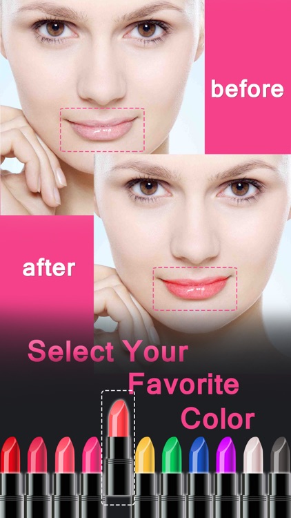 Lip Color Changer - Makeup Booth to Change Lipstick Shades & Got Glossy Lips screenshot-3