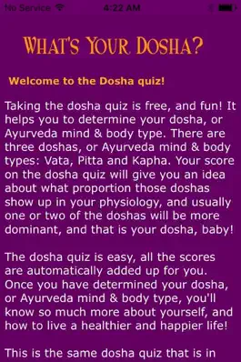 Game screenshot Ayurveda Dosha Quiz! mod apk