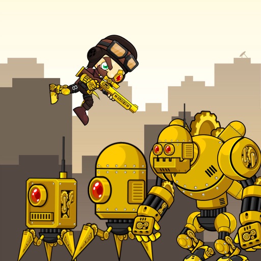 Kill The Dummy Boss Robots 3 (a jump shooter game) iOS App