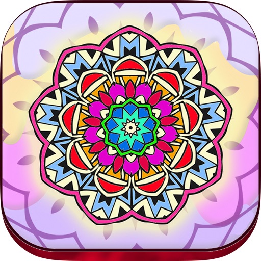 Mandalas coloring pages – Secret Garden colorfy game for adults Icon