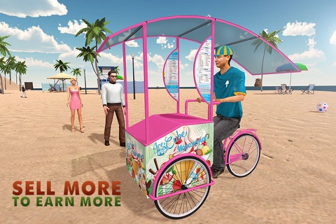 Ice Cream Beach Man 3D – Frozen Dessert Delivery Simulation screenshot 3