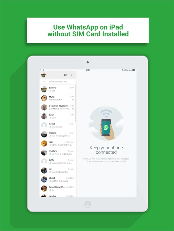Messenger for WhatsApp - iPad version Free