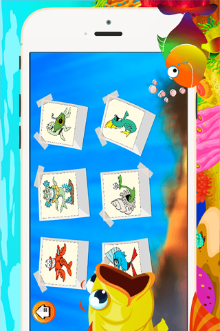Sea Animal Coloring Book - All In 1 Deep Sea Draw Paint And Color Pages Games For Kids screenshot 3
