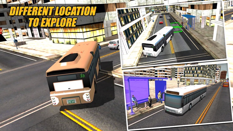 Real Modern city Bus driving simulator 3d 2016 - transport passengers through real city traffic