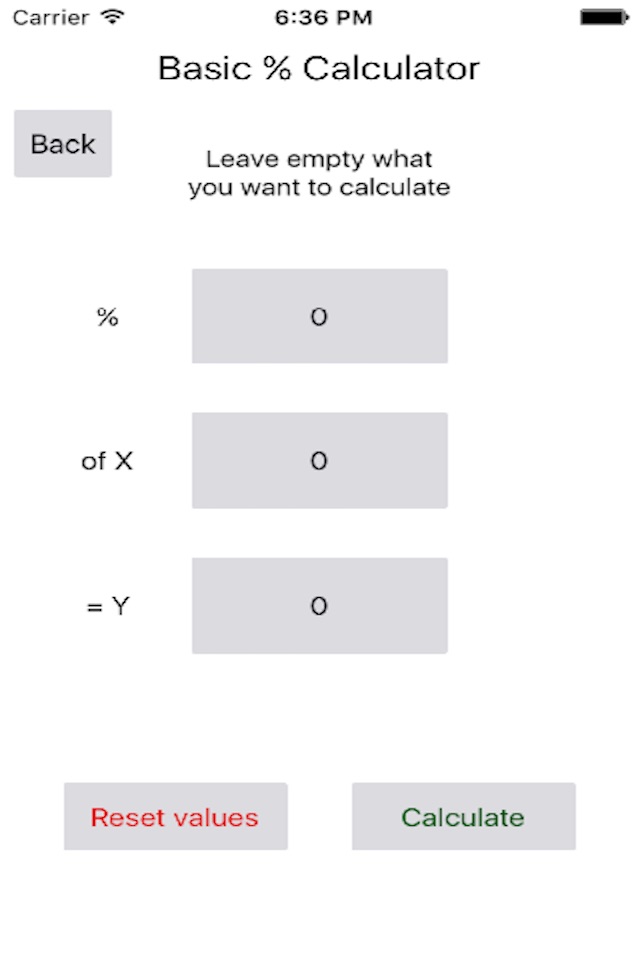 Basic Percent Calculator screenshot 2