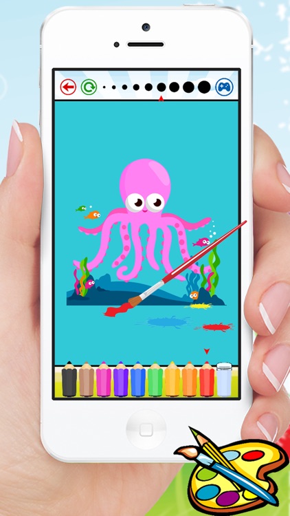 Kid Animal & Flower Coloring Book - Drawing for Kids Games screenshot-4