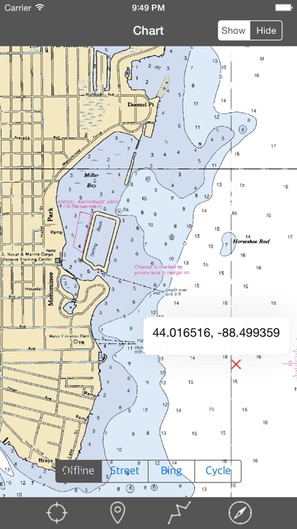Lake Winnebago (Wisconsin) - Raster Nautical Charts screenshot-3