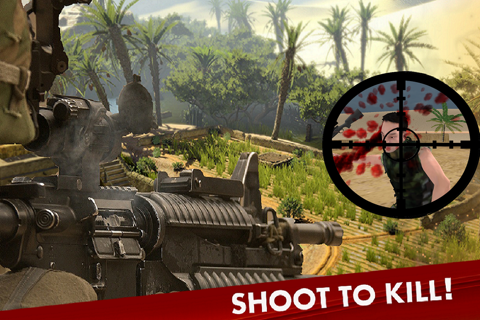 Bravo Sniper. Contract Assassin Frontline Killer Desert Duty Call 2016 screenshot 4