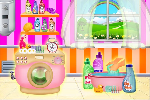 Pregnant Mom Washing Newborn - My Mommy Family adventure Free baby games screenshot 2
