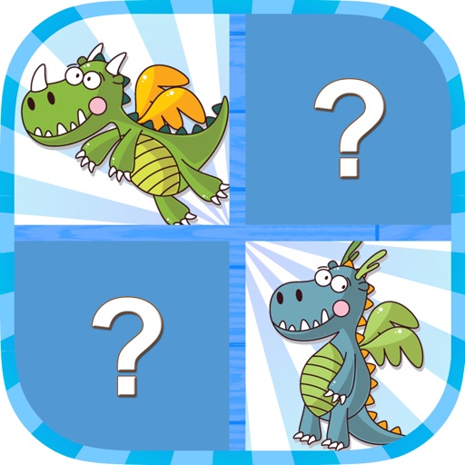 Pet Dinosaur Games for Kids - Matching Pictures Concentration Game iOS App
