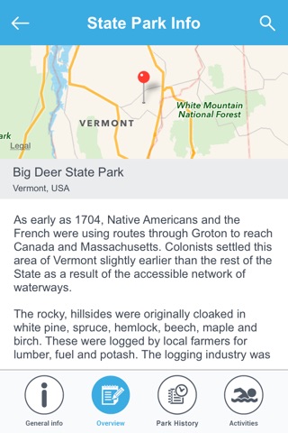 Vermont State Parks & National Parks screenshot 3