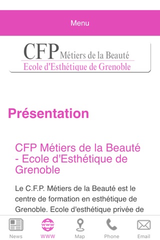 CFP Métiers de la Beauté screenshot 2