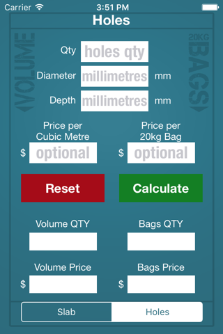 DIY Concrete Metric - Concrete Calculator screenshot 3