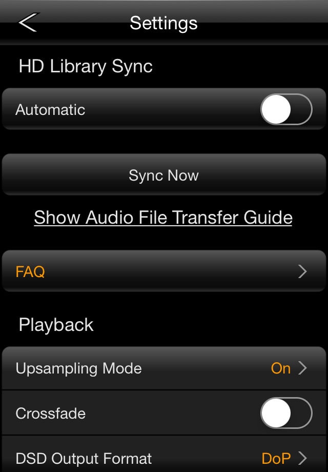 HR Audio Player for iOS screenshot 2