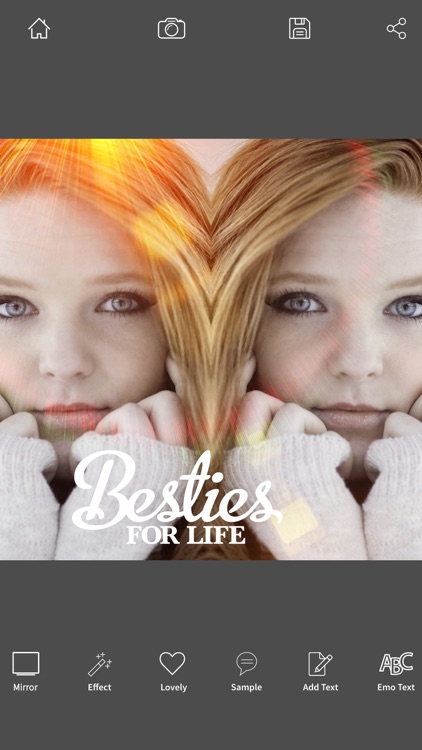 Bokeh Mirror effects for pictures, Photo editor free app - Bokeh Mirror Effect