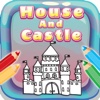 House And Castle Coloring Book : Free for Kids And Toddlers!