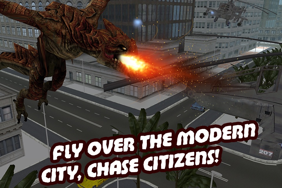 Monster Dragon City Rampage 3D Free screenshot 3