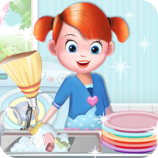 Baby Doll House Cleaning and Decoration - Free Fun Games For Kids, Boys and Girls Icon