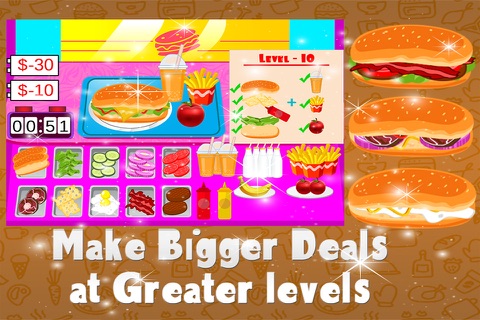 Fast Sandwiches Maker – Crazy cooking & chef mania game for kids screenshot 3