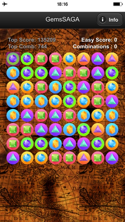 Gems Match SAGA - Game to combine gems or jewels that appear like a torrent screenshot-3