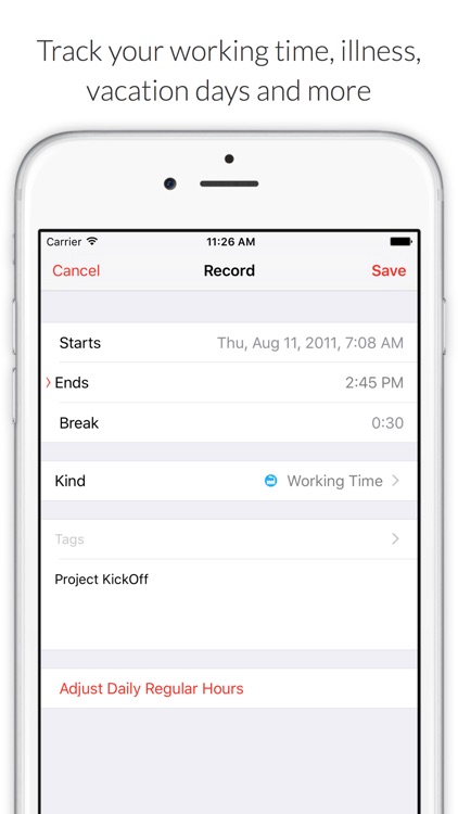WorkTimes - Time Tracking and Overtime Calculation