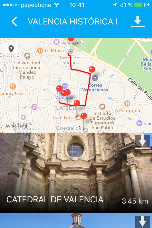TOURISTPHONE.app VALENCIA screenshot 3