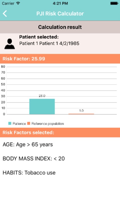 PJI Risk Calculator screenshot-4