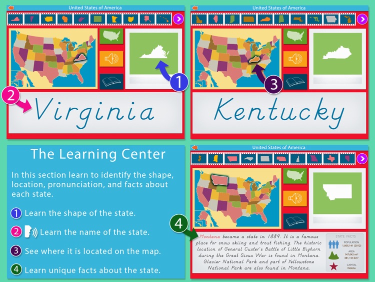 United States Of America LITE - A Montessori Approach To Geography