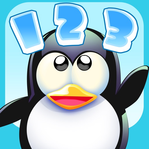 Happy Penguins teach numbers icon