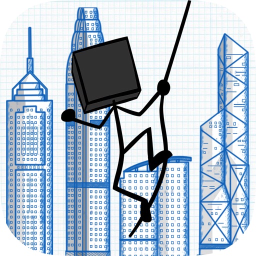 Doodle Rope Swing - Cartoon Stickman Style Game