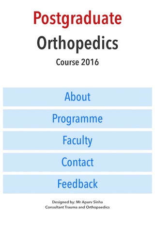 Postgraduate Orthopaedics FRCS (Tr & Orth) Course 2016 screenshot 3