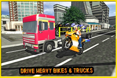 Bike Transporter Big Trailer Truck Duty screenshot 2