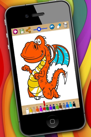 Dragons coloring book & paint fantastic animals Premium screenshot 2