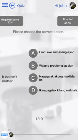 Game screenshot Learn Tagalog via Videos by GoLearningBus hack