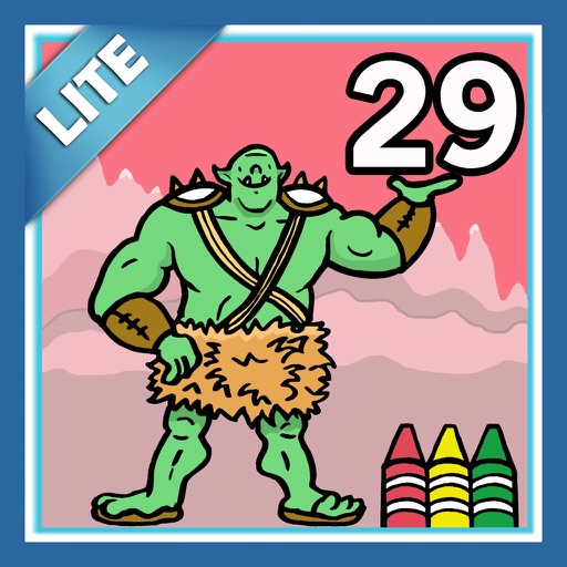 Coloring Book 29 Lite: Mythical Creatures iOS App