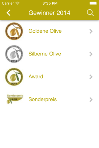 Olive Oil Award DE screenshot 3