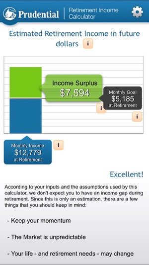 Prudential Retirement Income Calculator