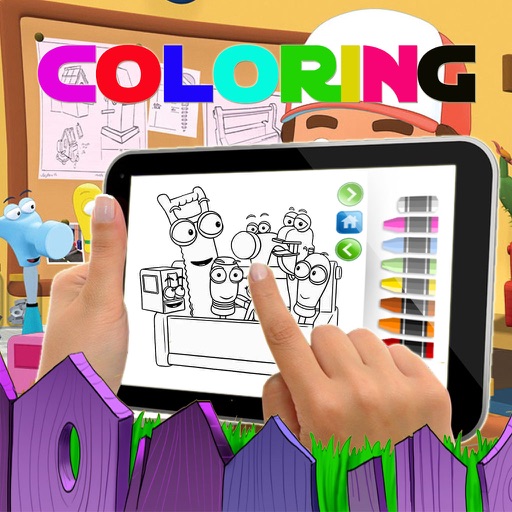 Coloring Kids Game Handy Manny Edition
