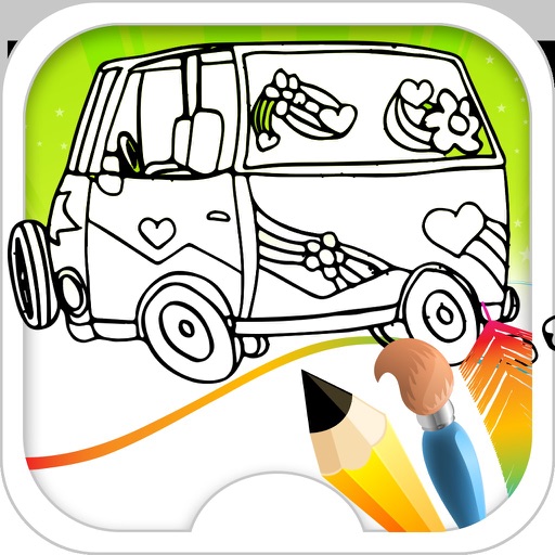 Car Coloring Book iOS App