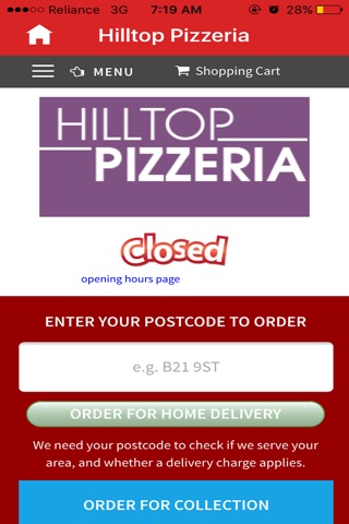Hilltop Pizzeria,Eastwood screenshot 2