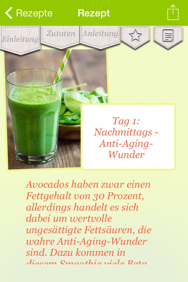 Grüne Smoothies Diät: 3-Tage-Detox-Plan zum Abnehmen, Fasten & Entgiften screenshot 3